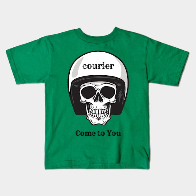 courier Kids T-Shirt by Vakian